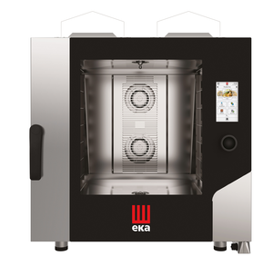 Piec konwekcyjno-parowy, gazowy, 6x 600x400 mm, 14 kW, G20, 850x1035x950 mm, inox | EKA, Millennial Touch Screen