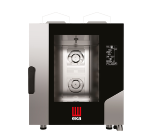 Piec konwekcyjno - parowy, gazowy, 7xGN 1/1, 14 kW, G20, 730×849×951 mm, inox | EKA, Millennial Black Mask