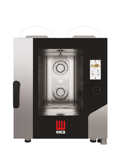 Piec konwekcyjno-parowy, gazowy, 7xGN 1/1, 14 kW, G20, 730x850x950 mm, inox | EKA, Millennial Touch Screen