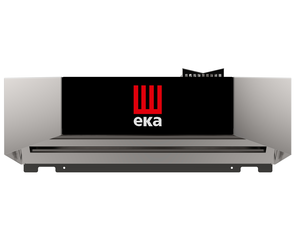 Okap kondensacyjny do pieców, 0,6 kW, 730x860x308 mm, inox, czarny | EKA, MKKC711