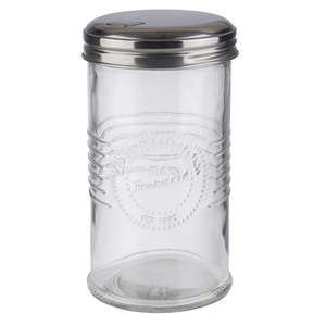 Dozownik do cukru 0,35 l, 75x140 mm, przezroczysty, inox | APS, 40510