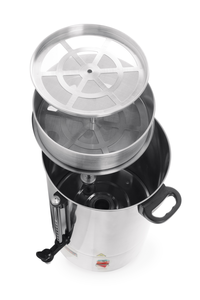 Zaparzacz do kawy o pojedynczych ściankach 10 l, inox, czarny | HENDI, 208106