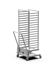 Wózek transportowy do blach, 16x 600x400, 743x643x1725 mm | UNOX, BakerLux