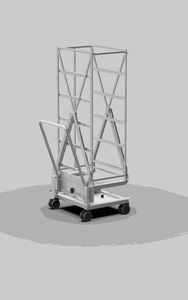 Obrotowy wózek do pieczenia i studzenia wyrobów cukierniczych do góry nogami, 776x615x1725 mm | UNOX, Bake.Rest