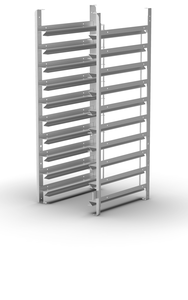 Zestaw prowadnic bocznych kompatybilny, 10x 600x400 i GN 1/1 | UNOX, BakerTop Mind.Maps