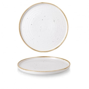 Talerz płytki okrągły z rantem 275 mm | CHURCHILL, Stonecast Barley White