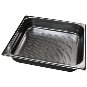 Pojemnik gastronomiczny GN 2/3 perforowany, 17 l, 352x325x200 mm, inox | REDFOX, GND - 2/3-200