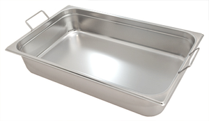 Pojemnik gastronomiczny z uchwytami GN 2/1, 18 l, 650x530x65 mm, inox | REDFOX, GNU - 2/1-65