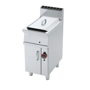 Frytownica gazowa jednokomorowa 15 l z kranem spustowym, wolnostojący z drzwiami, 12 kW, 400x700x1090 mm | REDFOX, FE  70/40 G