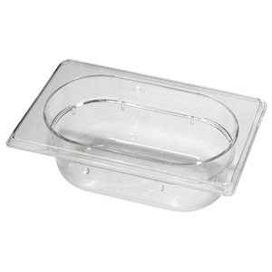Pojemnik gastronomiczny GN 1/9, 0,6 l, 176x108x65 mm, przezroczysty | REDFOX, GNP - 1/9-65
