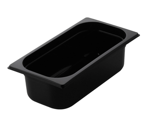 Pojemnik gastronomiczny GN 1/6, 176x162x150 mm, czarny | REDFOX, GNPC - 1/6-150