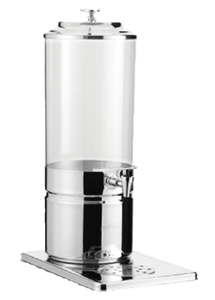 Dozownik do soków 6 l, 230x370x600 mm, przezroczysty, inox | REDFOX, DN N