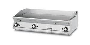 Płyta grillowa gazowa, ze stali nierdzewnej, gładka, ryflowana, 21 kW, 1200x700x280 mm, inox | RMGASTRO, FTLRT - 712 G3