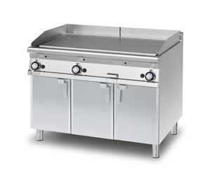 Płyta grillowa gazowa, ze stali nierdzewnej, gładka, 27 kW, 1200x900x900 mm, inox | RMGASTRO, FTL - 912 G