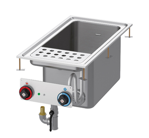 Urządzenie do gotowania makaronu elektryczne, 13.5 kW, 400x800x510 mm, 400 V, automatyczne napuszczanie wody, inox | RMGASTRO, CPAD - 84 ET