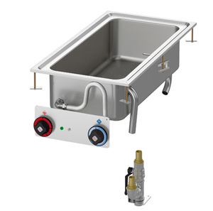 Bemar wodny elektryczny, 2.85 kW, 200x800x300 mm, 230 V, GN 1/1 + GN 1/3,, inox | RMGASTRO, BMD - 84 EM