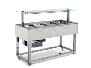 Witryna chłodnicza, 3x GN 1/1, 1169x650x1288 mm | REDFOX, 00027201