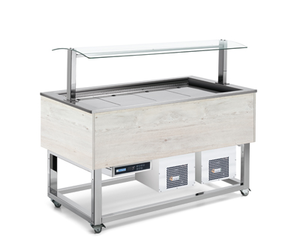 Witryna chłodnicza, 6x GN 1/1, 2144x650x1288 mm | REDFOX, 00027224