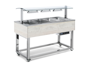 Witryna grzewcza, 4x GN 1/1, 1494x650x1288 mm | REDFOX, ES Red+ 4 RAL