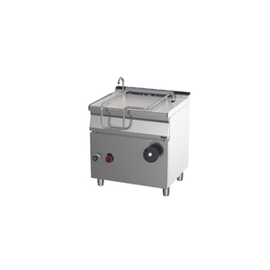 Patelnia uchylna elektryczna 10,5 kW, 50 l, 800x700x900 mm, inox | REDFOX, BR  70/80 E