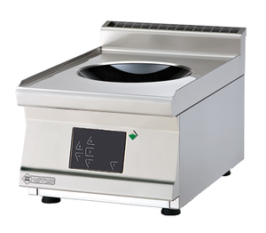 Kuchnia indukcyjna 5 kW, 400x600x280 mm, 400 V, inox, czarna | RMGASTRO, PCIWT - 64 ETD