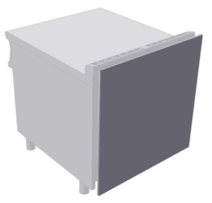 Maskownica tylna, 1000x15x810 mm, inox | RMGASTRO, SA-610