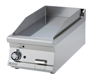 Płyta grillowa gazowa, ze stali nierdzewnej, gładka, chromowana, 9 kW, 400x900x280 mm, inox | RMGASTRO, FTLT - 94 GS