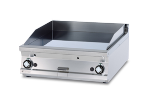 Płyta grillowa gazowa, ze stali nierdzewnej, gładka, 18 kW, 800x900x280 mm, inox | RMGASTRO, FTLT - 98 G