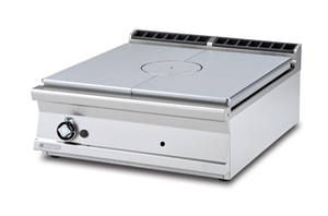 Kuchnia gazowa 1-palnikowa, 12 kW, 800x900x280 mm, inox, czarna | RMGASTRO, TPT - 98 G