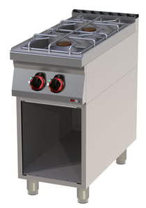 Kuchnia gazowa 6-palnikowa, wolnostojąca, 40,5 kW, 1200x900x900 mm, inox | REDFOX, SP 90/120 G