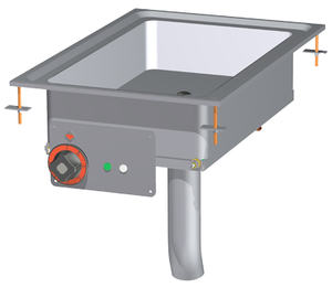 Patelnia multifunkcyjna elektryczna, 8 kW, 800x600x280 mm, 400 V, srebrna | RMGASTRO, BRFD - 68 ET
