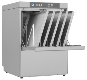Zmywarka do tac, naczyń i garnków z pompą spustową, 9.8 kW, 600x700x850 mm, 400 V, inox | RMGASTRO, NT93P