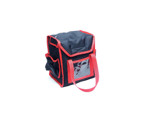 Torba termiczna do transportu 4 opakowań, 300x250x330 mm, czarna, czerwona | REDFOX, Lunchbox 4