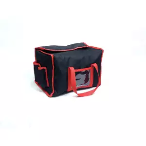 Torba termiczna do transportu 6 opakowań, 450x300x320 mm, czarna, czerwona | REDFOX, Lunchbox 6
