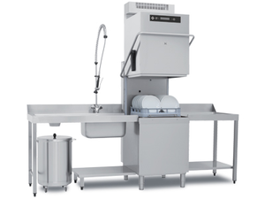 Zmywarka kapturowa ze zmiękczaczem i rekuperacją, 11 kW, 788x835x2265 mm, 400 V, inox | RMGASTRO, TTA162 REC ABT OSMO