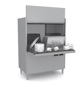 Zmywarka do garnków, 15.9 KW, 1465x850x1940 (2250) mm, 400 V, z pompą odpływu, inox | RMGASTRO, S302 P ABT