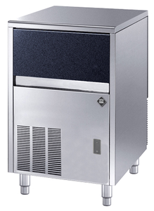 Kostkarka do lodu 38 kg/24 h, 0,37 kW, chłodzenie powietrzem, 500x580x820 mm, 230 V, inox-czarny | RMGASTRO, IMC-3316 ADP
