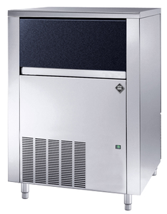 Kostkarka do lodu 80 kg/24 h, 0,8 kW, chłodzenie powietrzem, 738x600x1050 mm, 230 V, inox-czarny | RMGASTRO, IMC-8040 APD