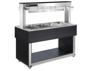 Witryna grzewcza, 3x GN 1/1, 1169x650x1488 mm | RMGASTRO, TR - red+ 3 W