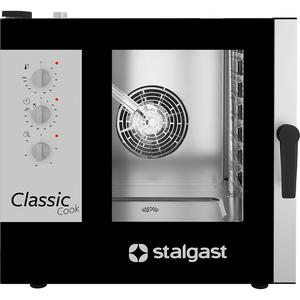 Piec konwekcyjno-parowy, elektryczny, manualny, 7x GN 1/1, 10,2 kW, 790x860x830 mm | STALGAST, Classic Cook