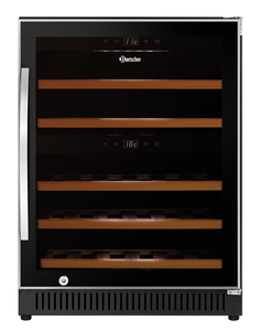 Chłodziarka do wina, 40 butelek, 119 l, 590x575x825 mm | BARTSCHER, 700133