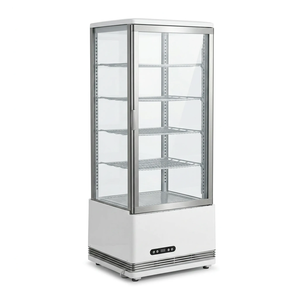 Witryna chłodnicza nastawna biała z oświetleniem 4xLED, 98 l, 452x406x1116 mm | TECHNICA, Cold Line Air