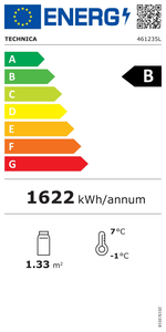 Witryna chłodnicza pionowa czarna, 4xLED, 235 l | TECHNICA, Cold Line