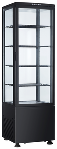 Witryna chłodnicza pionowa czarna, 4xLED, 235 l | TECHNICA, Cold Line