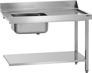 Stół ze zlewem i podstawą, 1200x720x850 mm | BARTSCHER, 109741