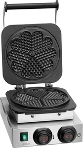 Gofrownica z żeliwną płytą grzewczą w kształcie serca, 285x470x225 mm | BARTSCHER, 370197