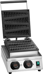 Gofrownica z płytą grzewczą z aluminium, 300x440x250 mm | BARTSCHER, 370273