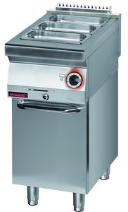 Bemar elektryczny 0,7 kW na podstawie szafkowej zamkniętej, 400x700x900 mm | KROMET, 700.BE-1.S.D