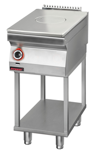 Kuchnia gazowa z płytą grzewczą 400 mm na podstawie szkieletowej, 400x700x900 mm | KROMET, 700.KG/I-400.T