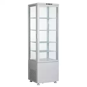 Witryna chłodnicza pionowa biała z oświetleniem 4xLED, 235 l, 515x485x1690 mm | TECHNICA, Cold Line